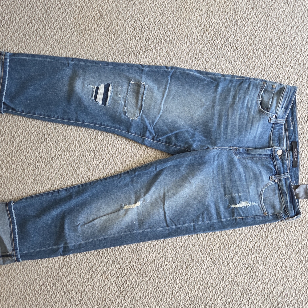 Liverpool Women's Distressed Blue Skinny Jeans